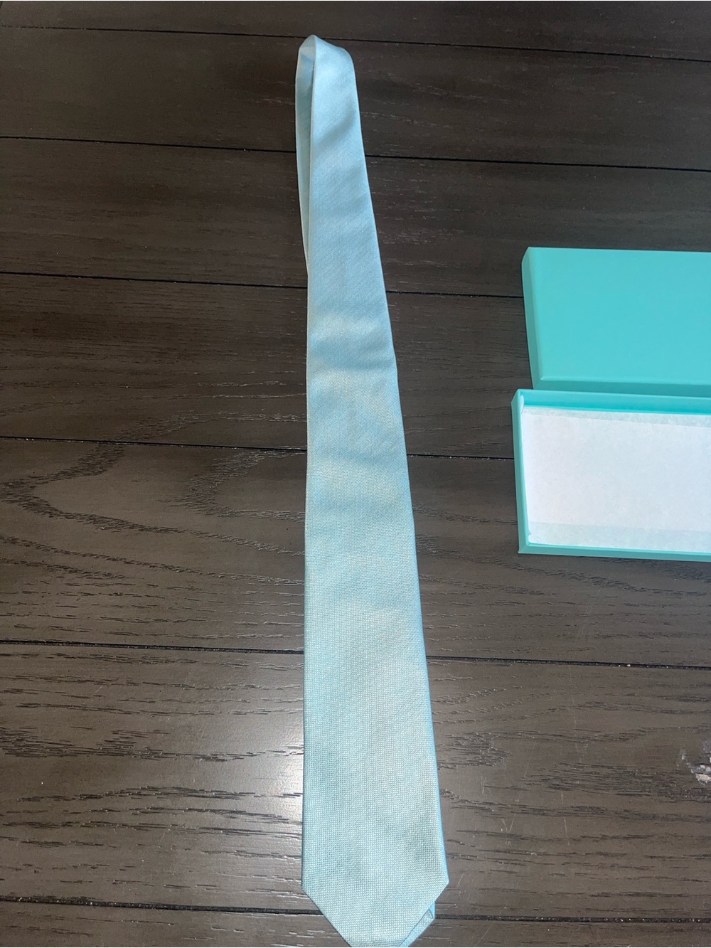Tiffany & Co Blue Silk Men's Tie